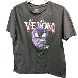 Marvel Venom Graphic T Shirt Kids Large Black Short Sleeve We Are Venom